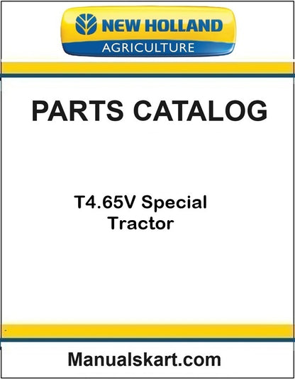 New Holland T4.65V Special Tractor Pdf Parts Catalog Manual (TIER 3)