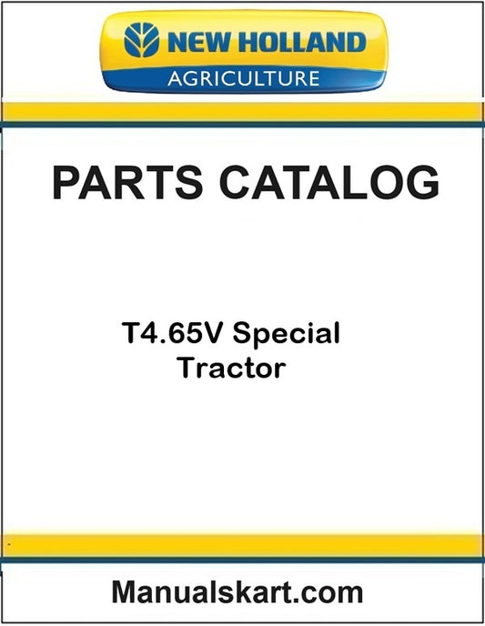New Holland T4.65V Special Tractor Pdf Parts Catalog Manual (TIER 3)