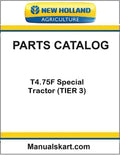 New Holland T4.75F Special Tractor Pdf Parts Catalog Manual (TIER 3)