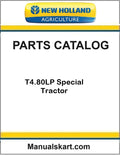 New Holland T4.80LP Special Tractor Pdf Parts Catalog Manual