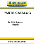 New Holland T4.85V Special Tractor Pdf Parts Catalog Manual (TIER 3)