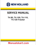 New Holland T4.90, T4.100, T4.110, T4.120 Tractor Pdf Repair Manual Na (p. Nb. 47878245)