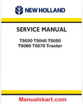 New Holland T5030 T5040 T5050 T5060 T5070 Tractor Pdf Repair Service Manual (p. Nb. 87679925a)