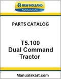 New Holland T5.100 Dual Command Tractor Pdf Parts Catalog Manual