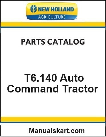 New Holland T6.140 Auto Command Tractor Pdf Parts Catalog Manual