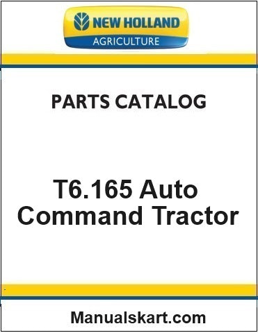 New Holland T6.165 Auto Command Tractor Pdf Parts Catalog Manual