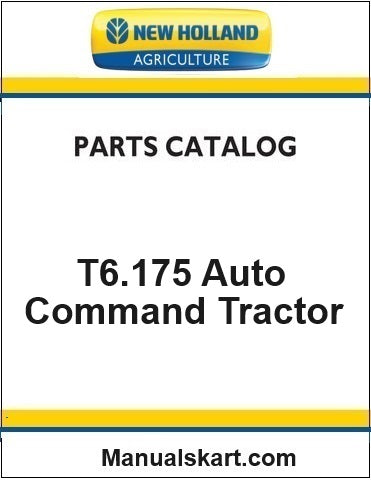 New Holland T6.175 Auto Command Tractor Pdf Parts Catalog Manual