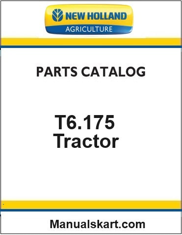 New Holland T6.175 Tractor Pdf Parts Catalog Manual (Tier 4B)