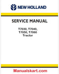New Holland T7030, T7040, T7050, T7060 Tractor Pdf Repair Service Manual