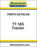 New Holland T7.165 Classic Tractor Pdf Parts Catalog Manual (Tier 4b)