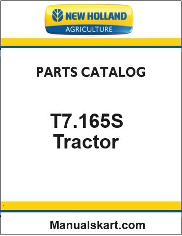 New Holland T7.165S Classic Tractor Pdf Parts Catalog Manual (Stage V)