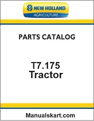 New Holland T7.175 Classic Tractor Pdf Parts Catalog Manual (Tier 4b)