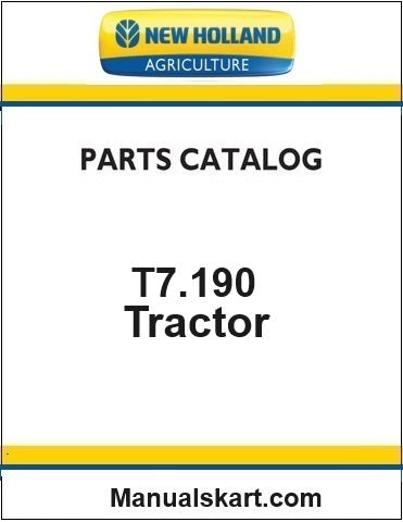 New Holland T7.190 Classic Tractor Pdf Parts Catalog Manual (Tier 4b)