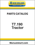 New Holland T7.190 Sidewinder II Tractor Pdf Parts Catalog Manual (Stage V)