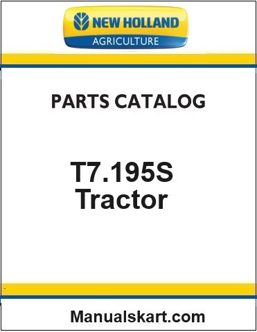 New Holland T7.195S Standard Tractor Pdf Parts Catalog Manual (Stage V)
