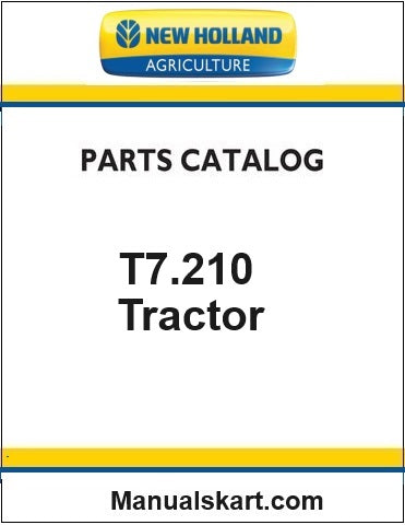New Holland T7.210 Classic Tractor Pdf Parts Catalog Manual (Stage V)