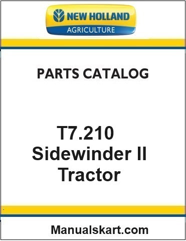 New Holland T7.210 Sidewinder II Tractor Pdf Parts Catalog Manual