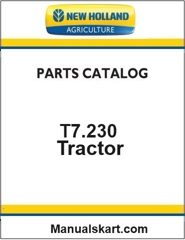 New Holland T7.230 Sidewinder II Tractor Pdf Parts Catalog Manual (Stage V)