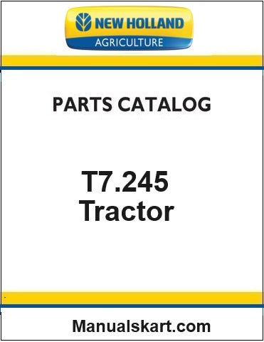 New Holland T7.245 Sidewinder II Tractor Pdf Parts Catalog Manual (Stage V)