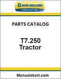 New Holland T7.250 Tractor Pdf Parts Catalog Manual