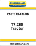 New Holland T7.260 Tractor Pdf Parts Catalog Manual (Tier 4b)