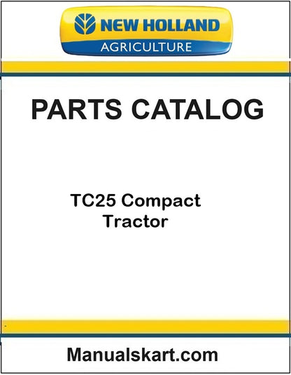 New Holland TC25 Compact Tractor Pdf Parts Catalog Manual