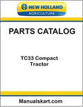 New Holland TC33 Compact Tractor Pdf Parts Catalog Manual