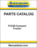 New Holland TC33D Compact Tractor Pdf Parts Catalog Manual