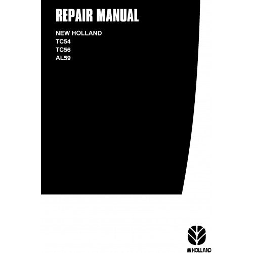 New Holland TC54 TC56 AL59 Utility Combine Pdf Repair Service Manual (p. Nb. 604.64.961.00)