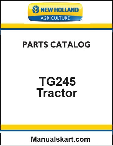 New Holland TG245 Tractor Pdf Parts Catalog Manual