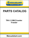 New Holland TK4.110M Crawler Tractor Pdf Parts Catalog Manual