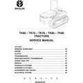 New Holland TK65, TK75, TK76, TK85, TK95 Crawler Tractor Pdf Repair Service Manual
