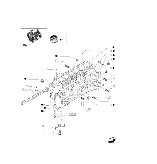 New Holland T9.505 Tractor Pdf Parts Manual