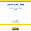New Holland TT4.55, TT4.65, TT4.75 Tractor Pdf Repair Service Manual (p. Nb. 47969434)