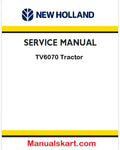 New Holland TV6070 Tractor Pdf Repair Manual (p. Nb. 84127307)