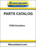 New Holland TX36 Combine Pdf Parts Catalog Manual