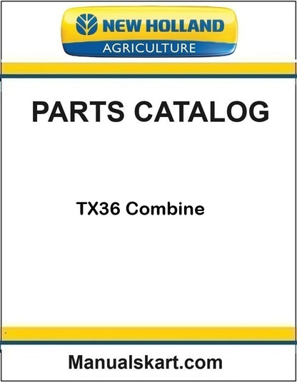 New Holland TX36 Combine Pdf Parts Catalog Manual