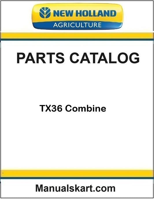 New Holland TX36 Combine Pdf Parts Catalog Manual