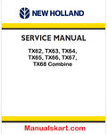 New Holland TX62, TX63, TX64, TX65, TX66, TX67, TX68 Combine Pdf Repair Manual (p. Nb. 84019441)
