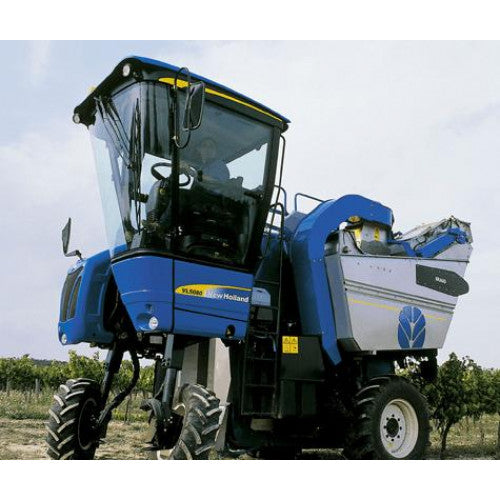 New Holland VL5060, VL5080, VL5090, VL6040, VL6050, VL6060, VL6070, VL6080, VL6090, VM3080, VM3090, VM4090, VN2090 Grape Harvester Pdf Repair Service Manual (p. Nb. 84189523B)