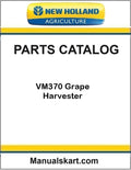 New Holland VM370 Grape Harvester Pdf Parts Catalog Manual