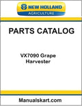 New Holland VX7090 Grape Harvester Pdf Parts Catalog Manual