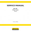 New Holland W110C Wheel Loader Pdf Repair Service Manual (p. Nb. 47476332)