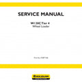 New Holland W130C Wheel Loader Pdf Repair Service Manual (P. Nb. 47387716B)
