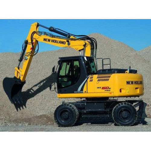 New Holland WE150B Wheeled Excavator Pdf Repair Service Manual (p. Nb. 47500165)