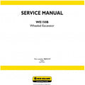 New Holland WE150B Wheeled Excavator Pdf Repair Service Manual (p. Nb. 48005347)