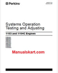 Perkins 1103 and 1104C Industrial Engines Pdf Testing and Adjusting Manual