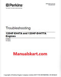 Perkins 1204E-E44TA and 1204E-E44TTA Industrial Engines Pdf Troubleshooting Manual