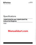 Perkins 1204F-E44TA and 1204F-E44TTA Industrial Engines Pdf Specifications Manual