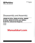 Perkins 2206-E13TA, 2206D-E13TA, 2506A-E15TA, 2506C-E15TA Industrial Engines Pdf Disassembly and Assembly Manual
